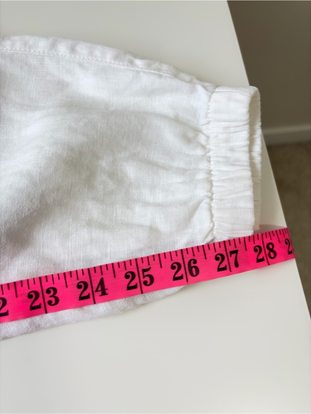 Athleta Retreat White 100% Linen Drawstring Joggers - Picture 13 of 13